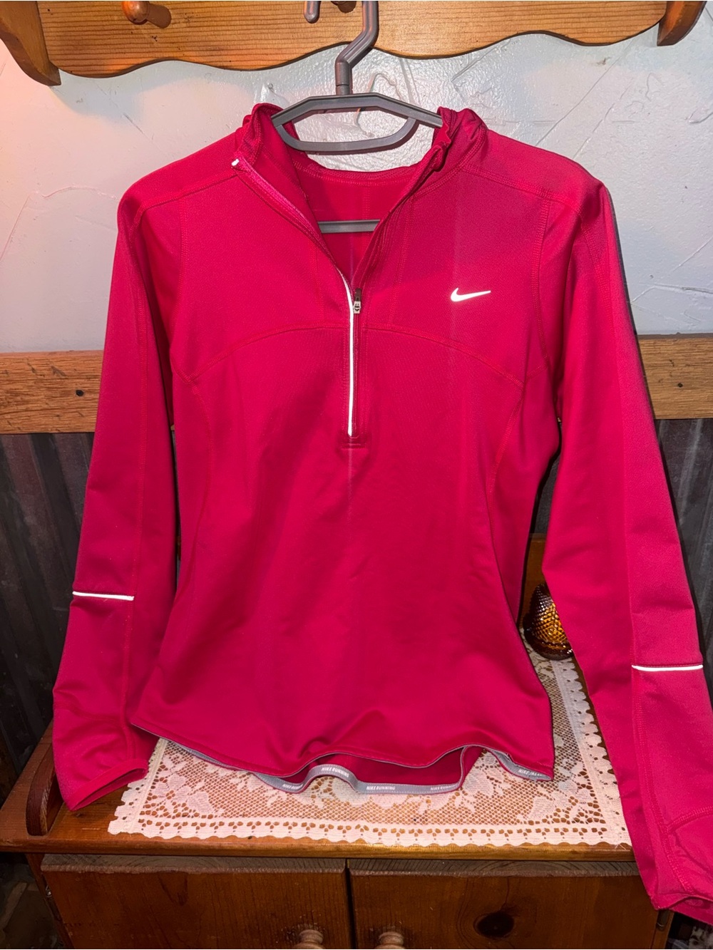 Nike Running Dri-FIT Women’s Medium Pink Half Zip Pullover